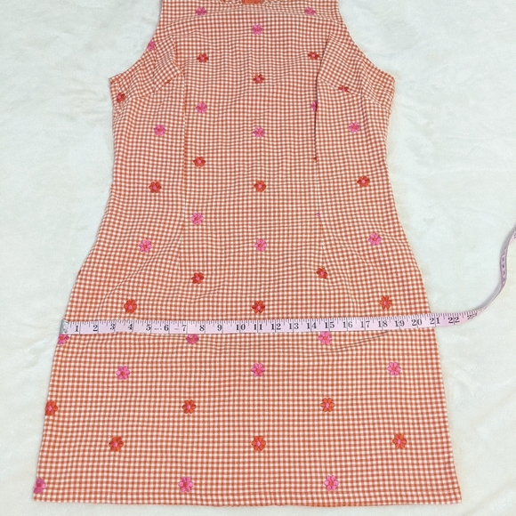 COPY - Vintage Retro Y2K Gingham Embroidered Dress - Picture 7 of 9